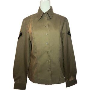US ARMY Enlisted Female Army Green Service Uniform (AGSU) Long Sleeve Shirt